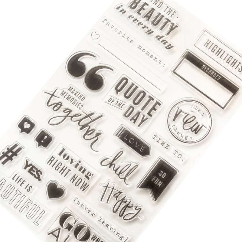 Heidi Swapp Minc Color Fresh Clear Stamp Set