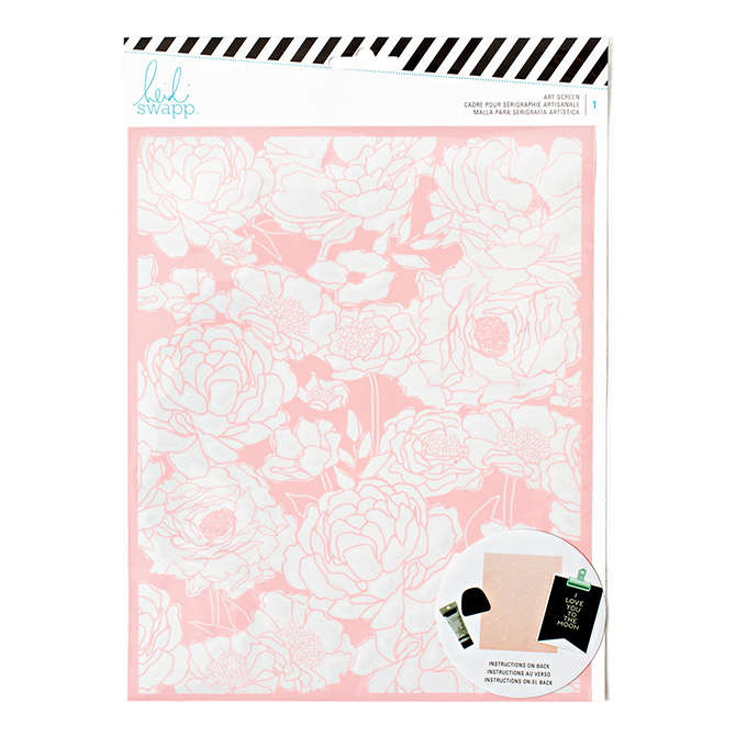 Heidi Swapp Mixed Media Floral Art Screen
