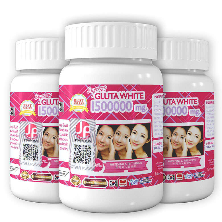 Gluta white plus 1500000mg Super Whitening Glutathione Anti - aging