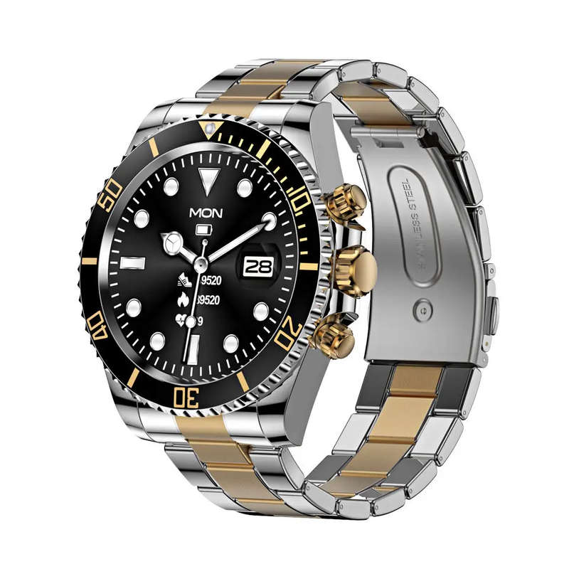 AW12 Smart Watch - Black & Gold