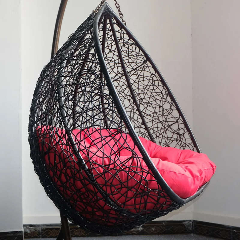 Round Double wicker Hanging Patio Swing Chair For Bedroom