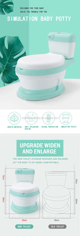 Latest simulation baby plastic toilet potty training seat with cover