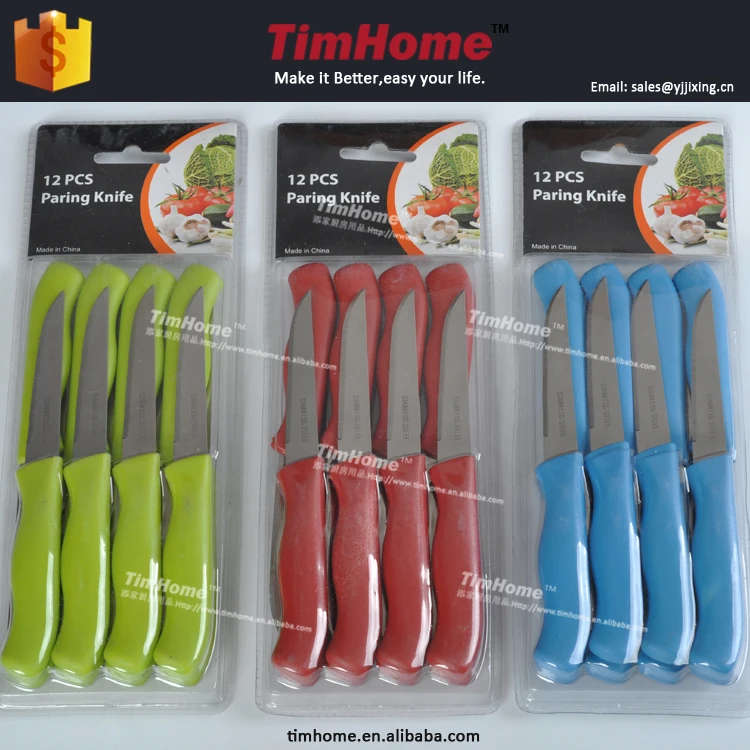 12pcs paring fruit knife stainless steel knife sets China factory directly