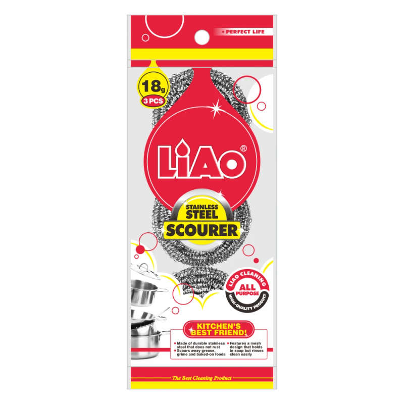 Stainless Steel Scourer 18g*3pcs high quality H130045