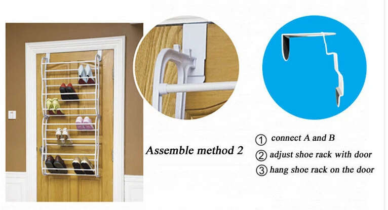 24 PAIR OVER DOOR SHOE RACK