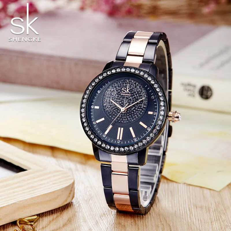 Shengke Women Watches 0075 Fashion Brand Elegant Ladies Quartz Watch Women Dress Rhinestone Bracelet Relogio Feminino Gift - Buy Shengke Women Watches,Watch Women Dress,Relogio Feminino Product on Alibaba.com
