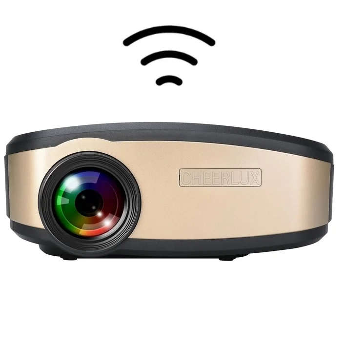 Cheerlux C6 Wireless Mini Projector Home Theatre LED Proyector ...