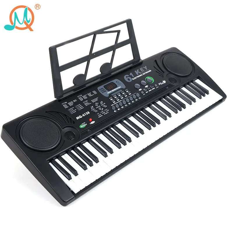61 keys digital display electronic keyboard piano with microphone