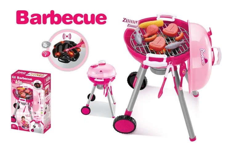 Kids barbecue toy pretend play kitchen bbq play set toys for wholesale