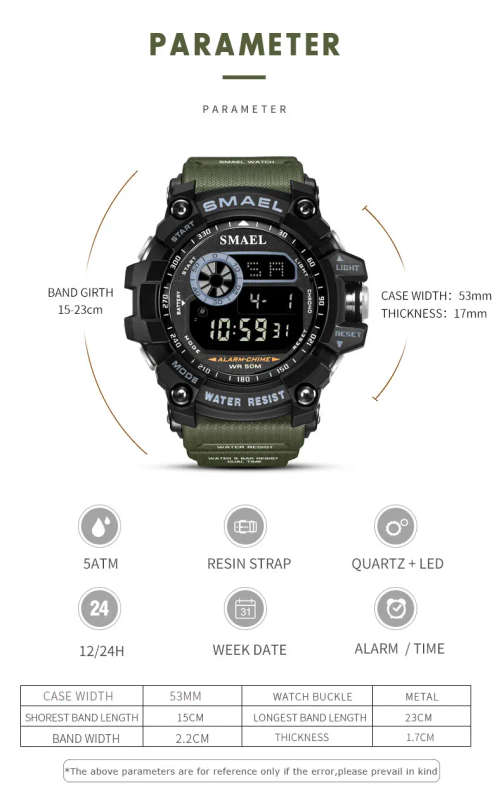 cool new style Smael 8010 wrist watch digital watch