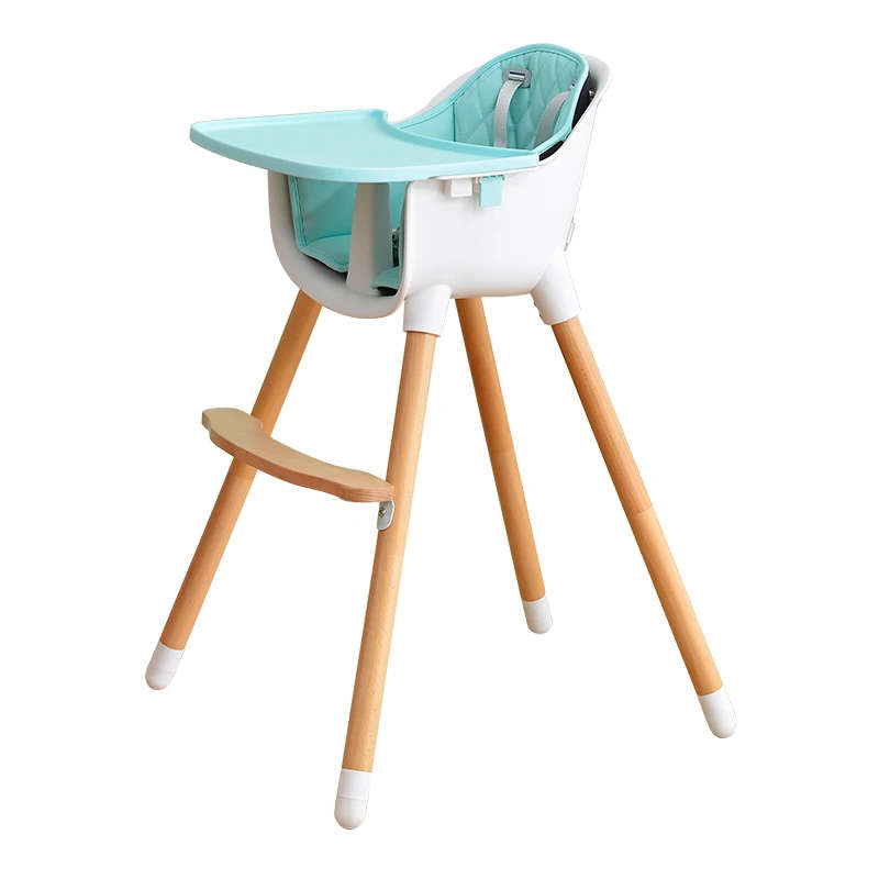 Wooden High Feeding Chair with Tray