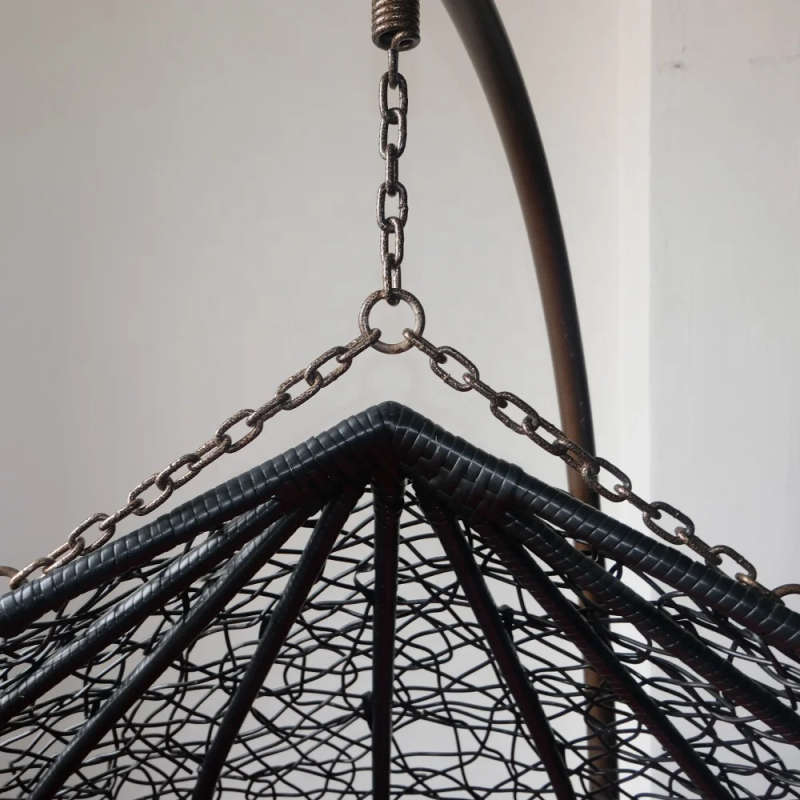 Round Double wicker Hanging Patio Swing Chair For Bedroom