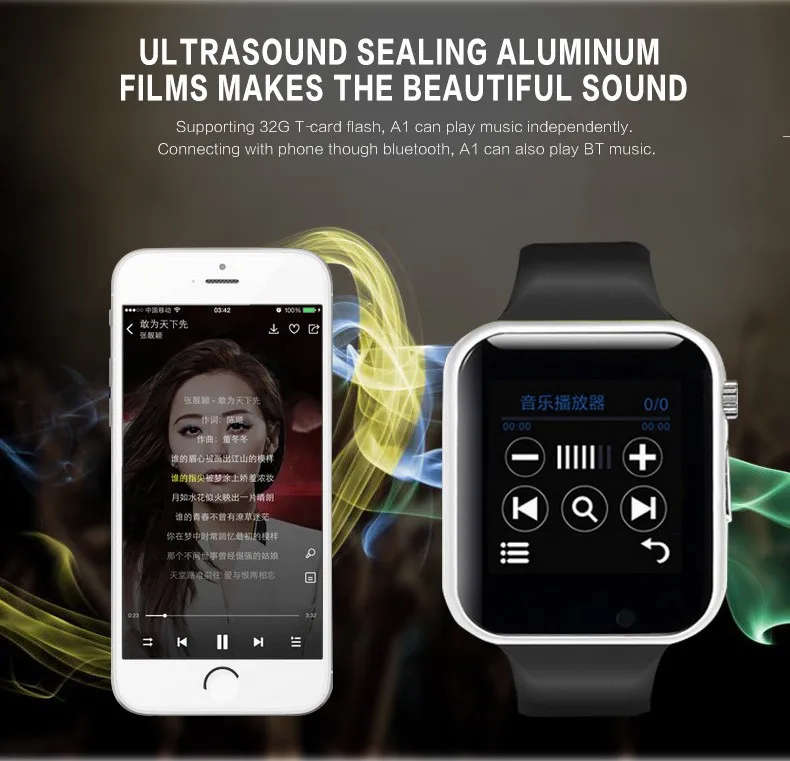 New BT Call A1 Smart Watch For Apple IPhone & Android Phone