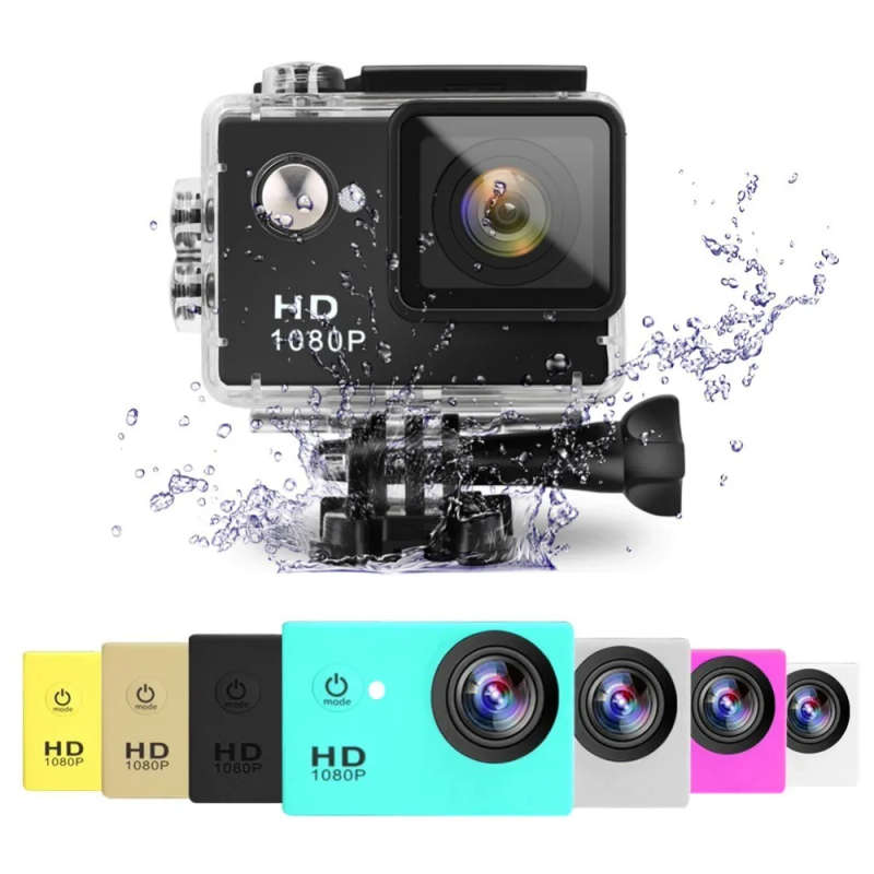 HD 1080P MJPEG 2 inch LCD IP68 30m Waterproof Sports Action Camera DVR