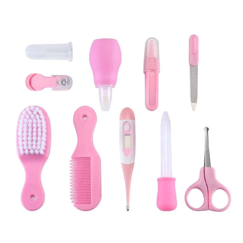 Baby Care Kit 10 Piece Set - Pink