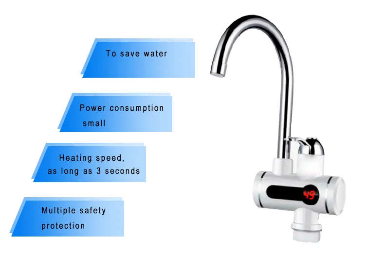 Instant Electric Hot Water kitchen Faucet /Shower