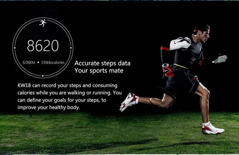 LEMFO LF18 Smartwatch SIM Card Bluetooth Heart Rate Monitor Reloj Inteligente Round Full IPS Screen