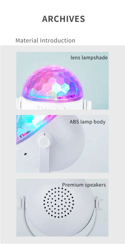 360 Degree Smart Music Speaker 6W Disco Light