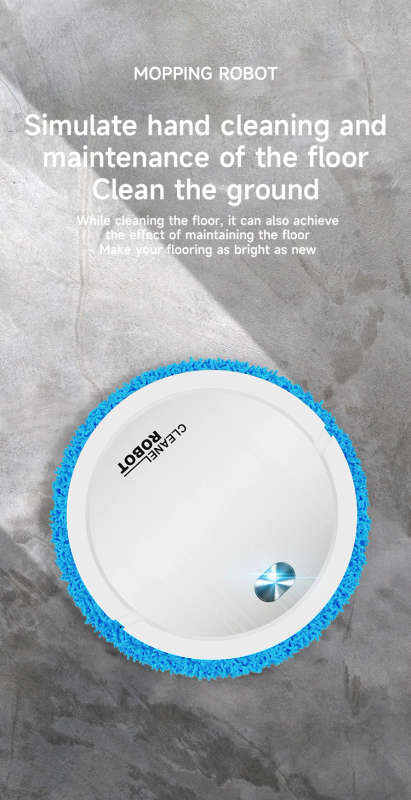 Automatic sweeping mopping robot cleaner