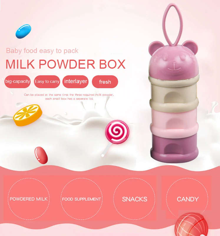 3 Layers baby milk powder formulae dispenser