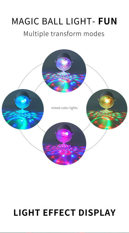 360 Degree Smart Music Speaker 6W Disco Light