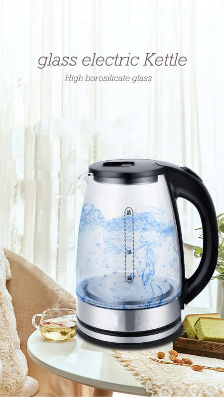 1.7 Liters Tea Maker Glass Kettle With Infuser