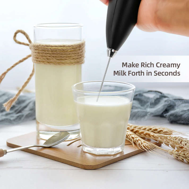 Battery Power Coffee Milk Frother with Stand