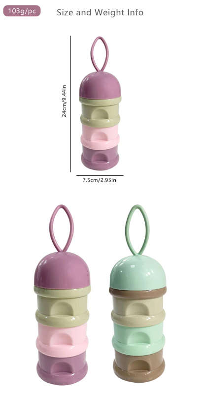 3 Layers baby milk powder formulae dispenser