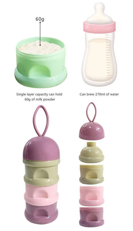 3 Layers baby milk powder formulae dispenser