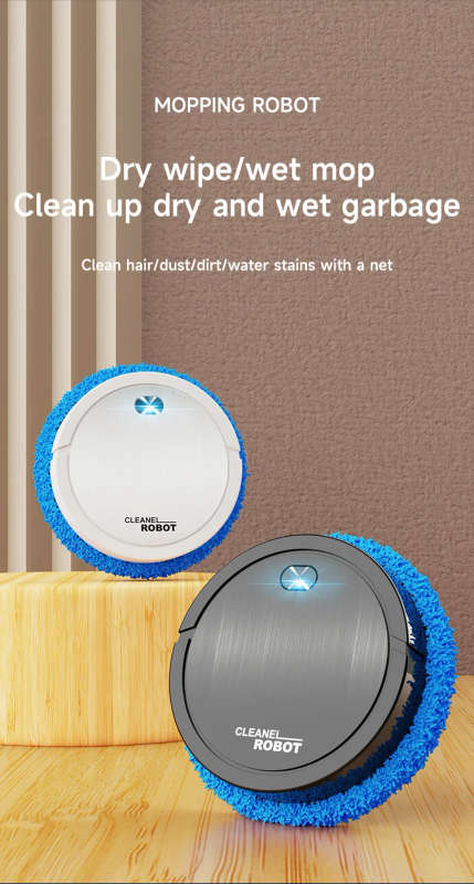 Automatic sweeping mopping robot cleaner