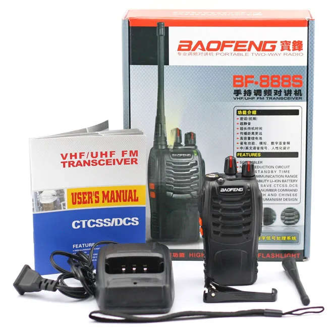 High Quality Baofeng Portable Two-Way Radio Set (1 PAIR- 2 X Handsets) Walkie Talkie UHF 400-470MHz