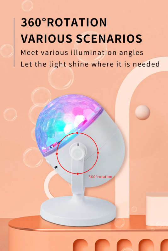 360 Degree Smart Music Speaker 6W Disco Light