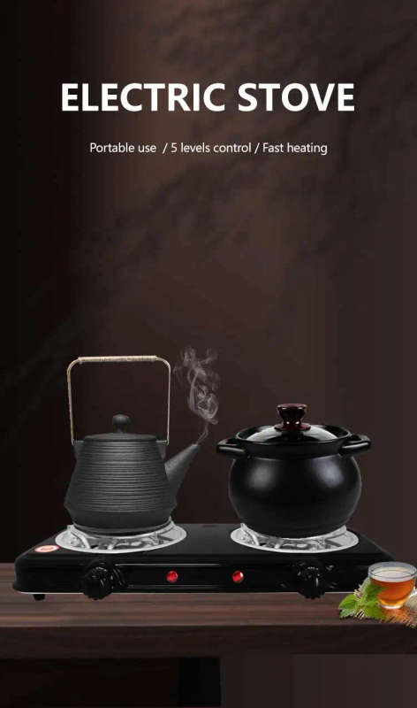 Two Spiral Plate Electric Stove