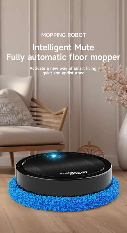Automatic sweeping mopping robot cleaner