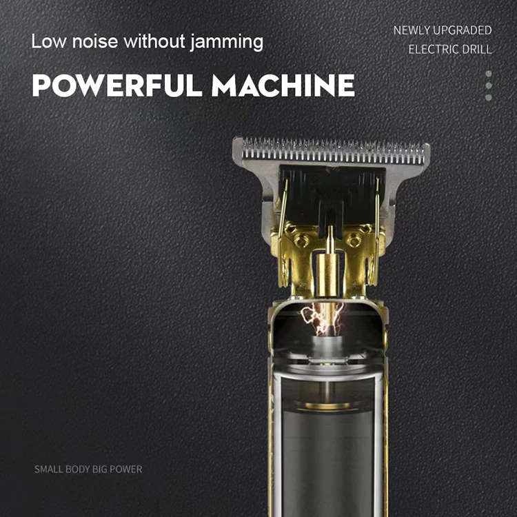 USB Hair Cutter Set Cordless Hair Trimmers Barber Hair Cutter LCD Stainless Blade Clippers Vintage Salon Machine