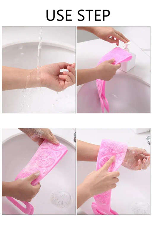 Silicone Brushes Bath Towels Rubbing Back