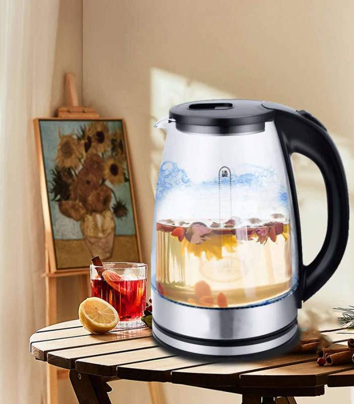 1.7 Liters Tea Maker Glass Kettle With Infuser
