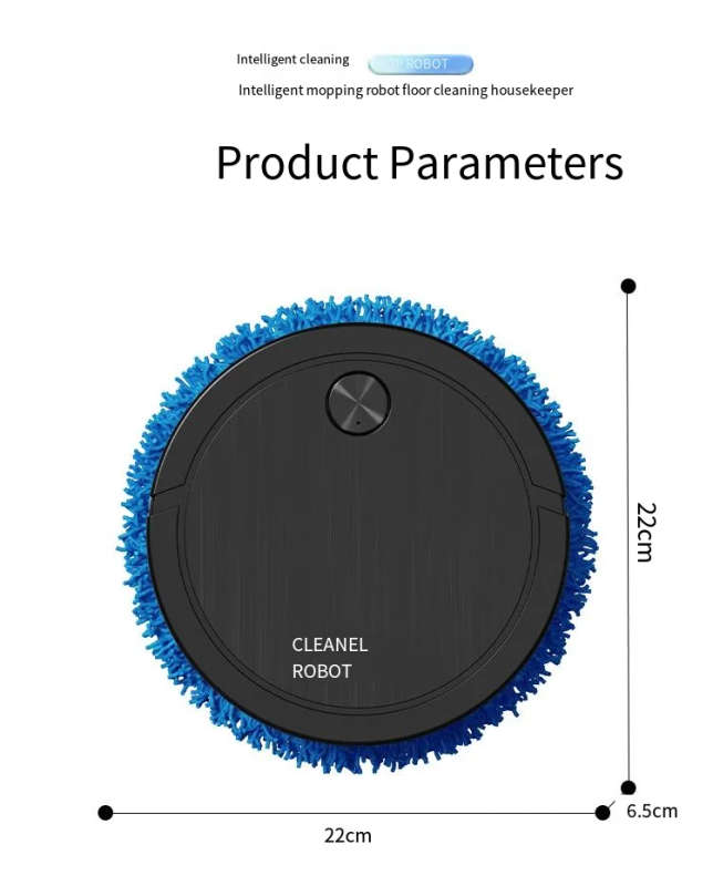 Automatic sweeping mopping robot cleaner