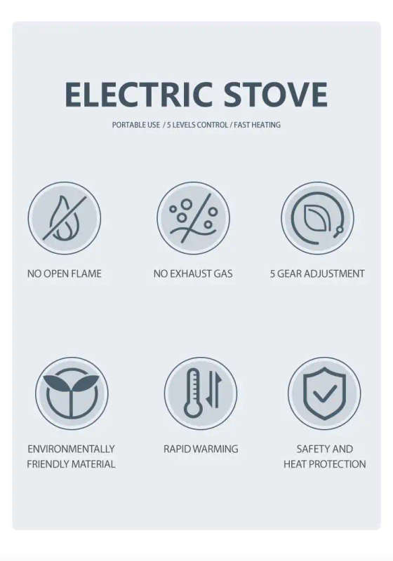 Two Spiral Plate Electric Stove