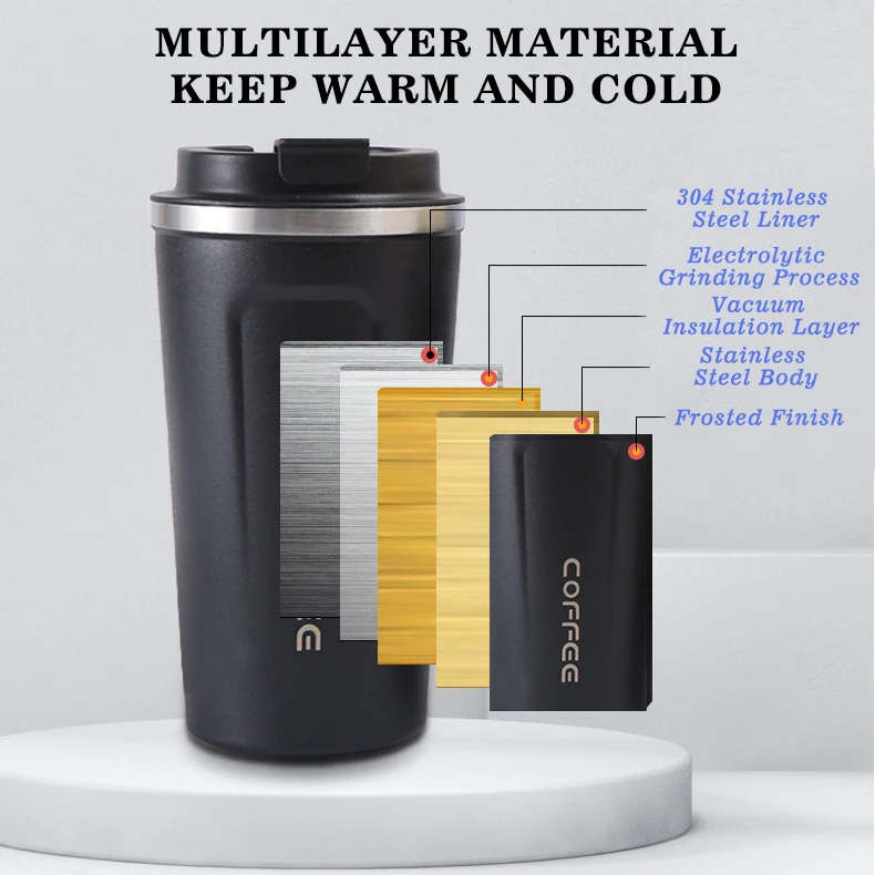 500ml Stainless Steel 304 Coffee Mug