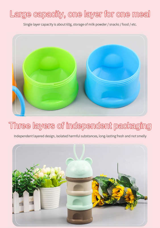 3 Layers baby milk powder formulae dispenser