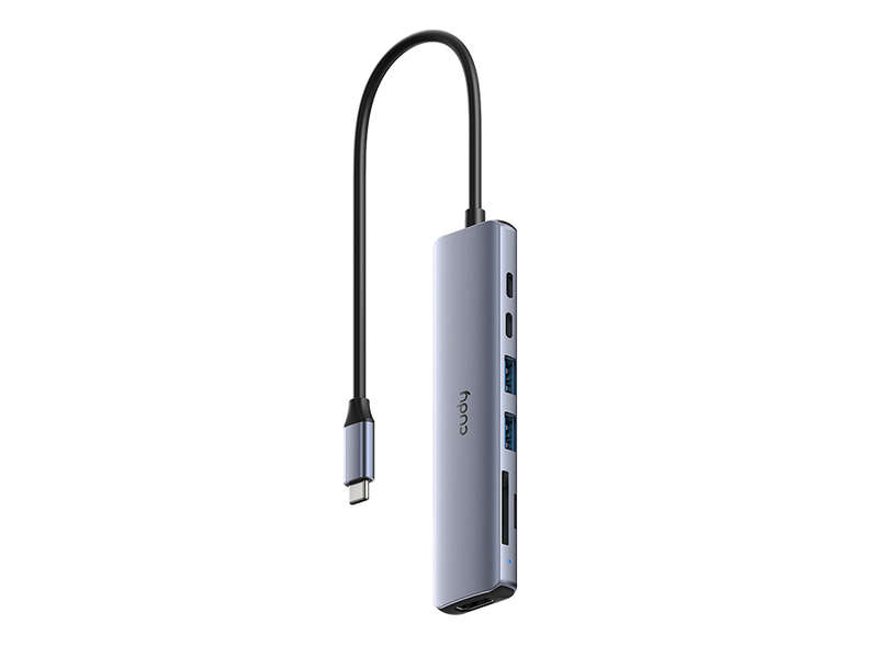 Cudy 7-In-1 4K 60Hz Hdmi Usb-A And Usb-C Hub Uh407