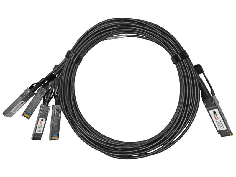 Scoop Breakout Cable 3M 1 Qsfp To 4 Sfp+ Uplink Cable