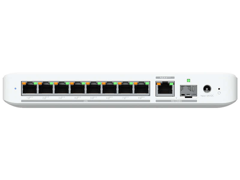 Ubiquiti Unifi Flex 2.5G Poe 8 Port Poe With 10G Combo Uplink Usw-Flex-2.5G-8-Poe