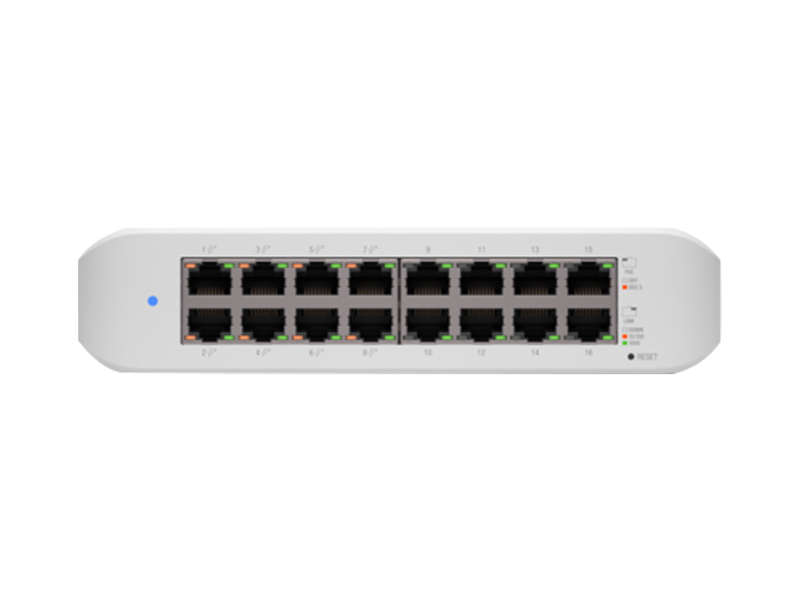 Ubiquiti 16 Port Gigabit 45W 8Poe Unifi Switch Usw-Lite-16-Poe