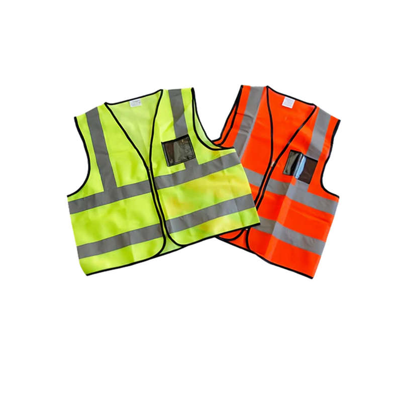 Econo Hi-Viz Reflective Safety Vest c/w Zip & ID Pouch