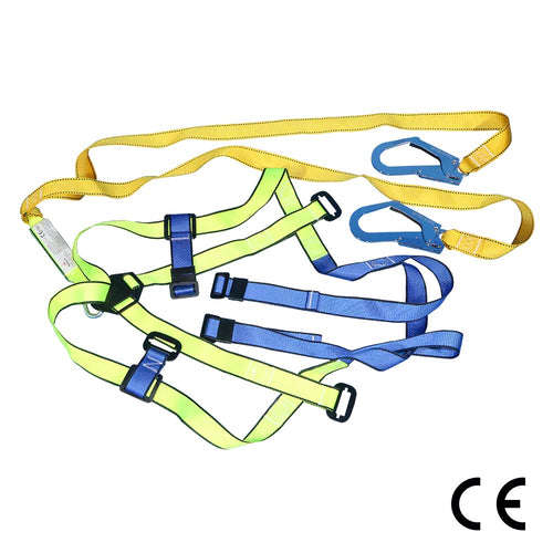 Double Lanyard Full Body Harness With Scaffold Hook