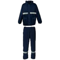 Pioneer Rubberized Rainsuit c/w Reflective Tape