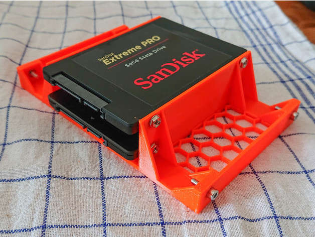 5.25" bay to 2x 2.5" SSD slot adapter