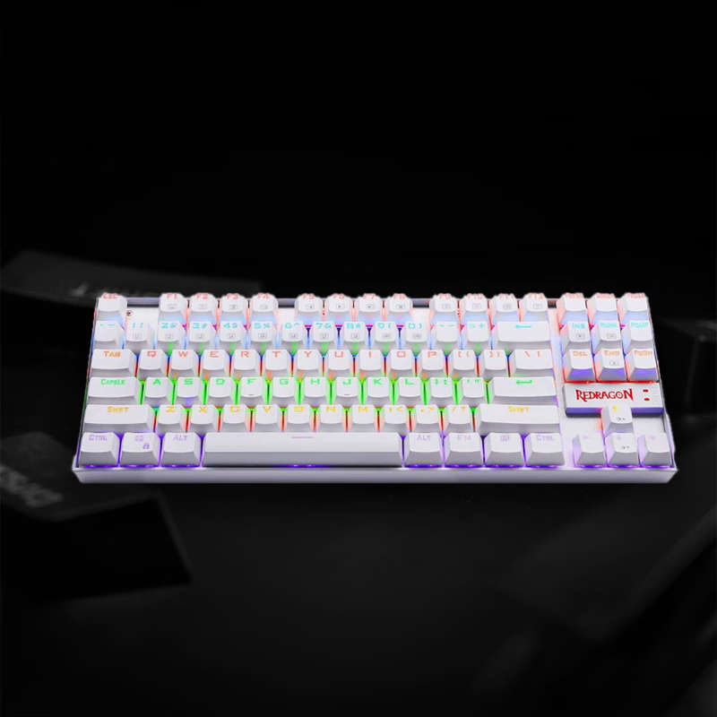REDRAGON KUMARA Mechanical 87 Key|RGB Backlit Gaming Keyboard - White